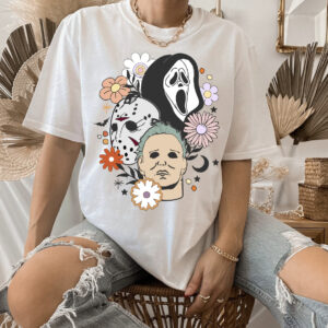 Horror Heads With Flowers