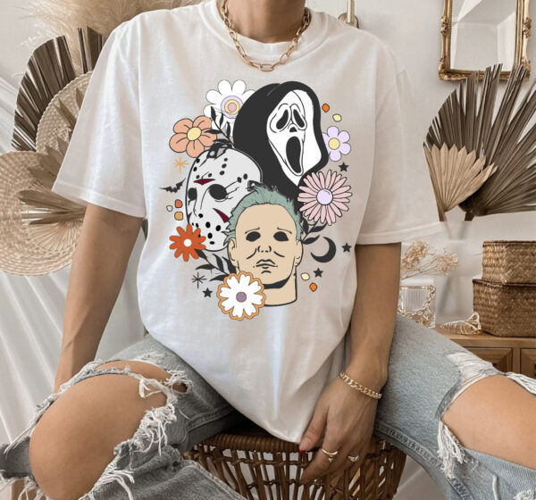 Horror Heads With Flowers