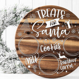 Treats for Santa - Santa Board (Round 7.5")