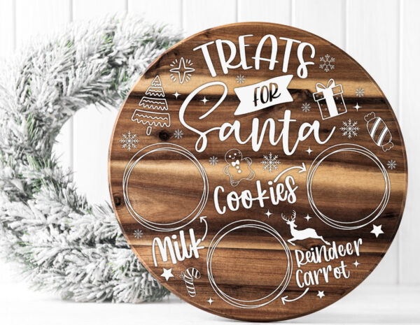 Treats for Santa - Santa Board (Round 7.5")