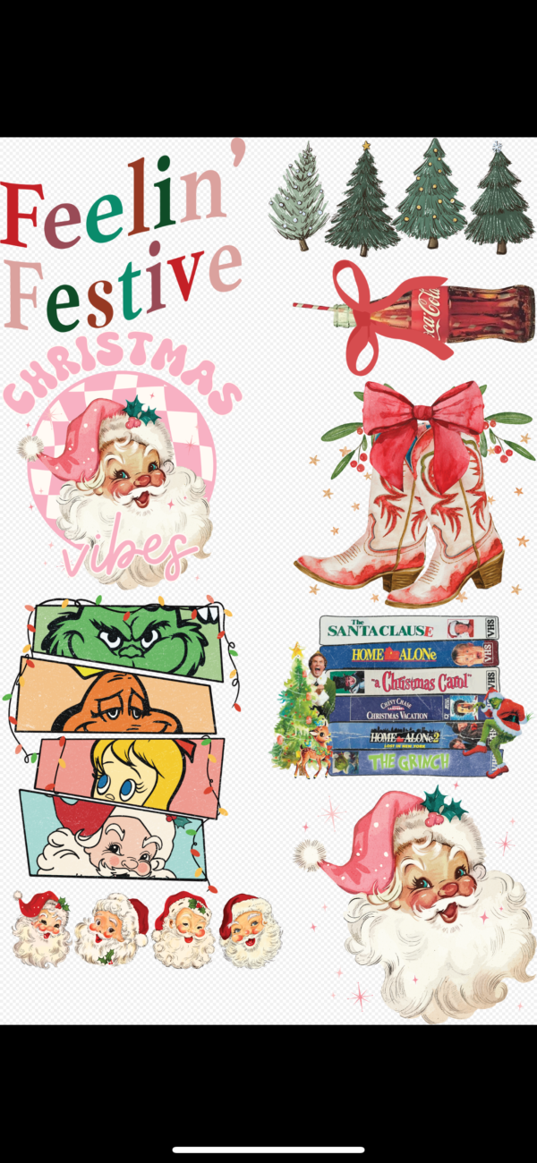 Pre-Designed Christmas Gang Sheet
