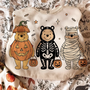 Kids Halloween Pooh Bear 7"