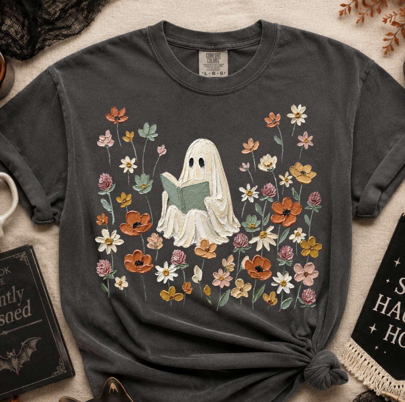 Ghost Books Flowers